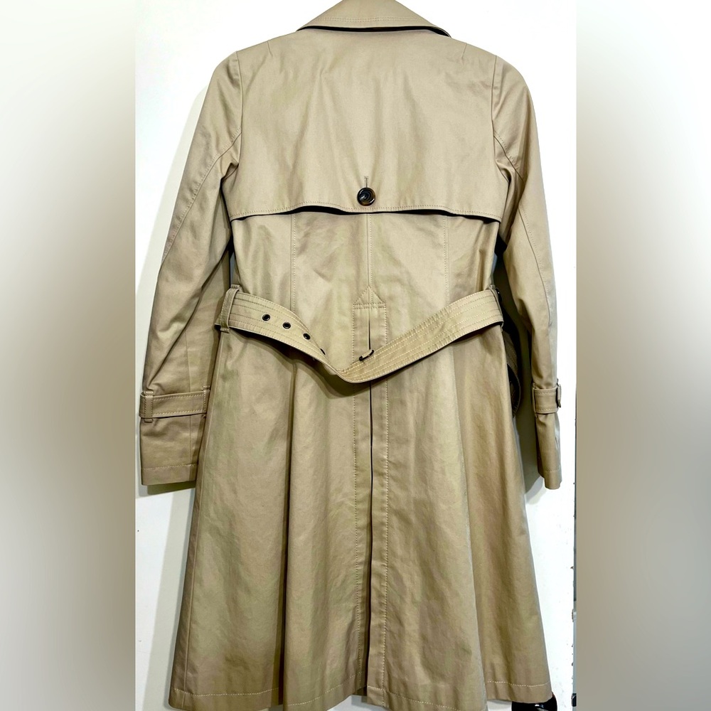 Burberry Beige Double-Breasted Trench Coat Blue Label - Picture 2 of 7